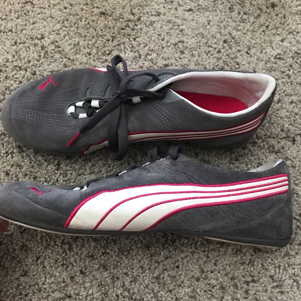 Puma gray and pink size 10